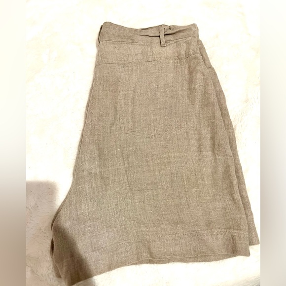 The Territory Ahead Beige Linen Shorts Women’s Size 16 - Picture 7 of 10